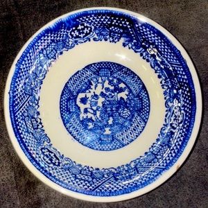 Antique Blue and white bread and butter bowl